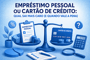 Empréstimo Pessoal ou Cartão de Crédito: Qual Sai Mais Caro (e Quando Vale a Pena)